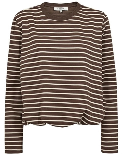 Gossia - KinneGO Bluse - Brown Stripes